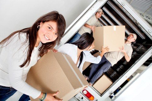 Secure storage unit with organised, safely stacked items